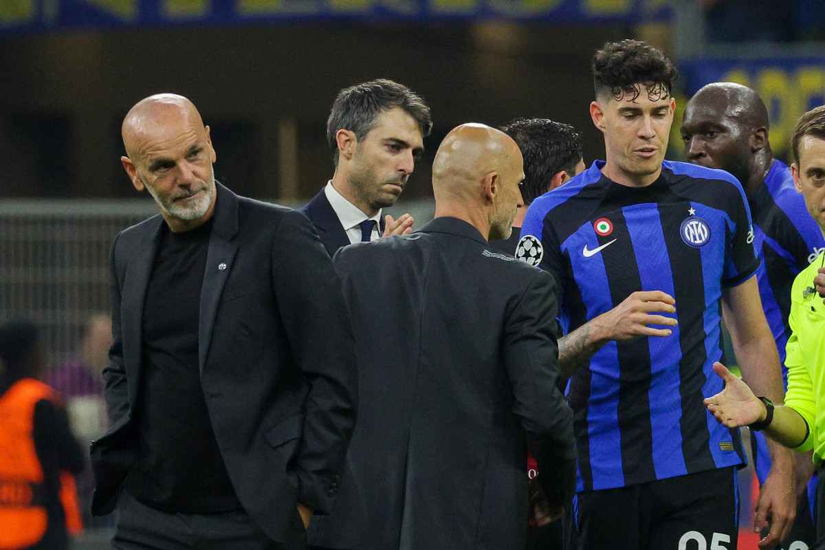 Stefano Pioli durante l'ultimo Derby