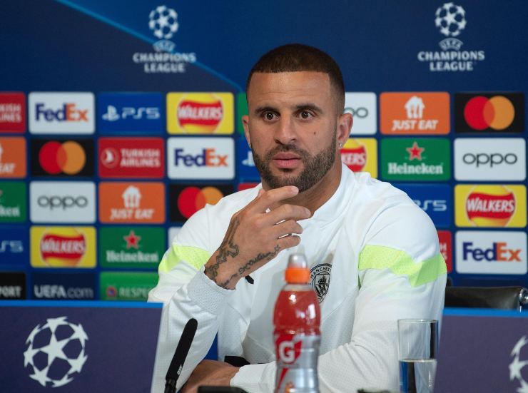 Kyle Walker in conferenza stampa