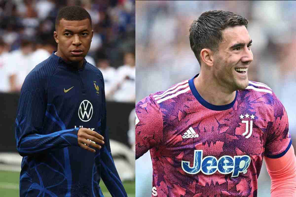 Calciomercato Juventus PSG Vlahovic Mbappè