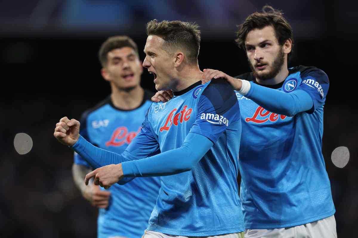 Napoli infortunio Zielinski