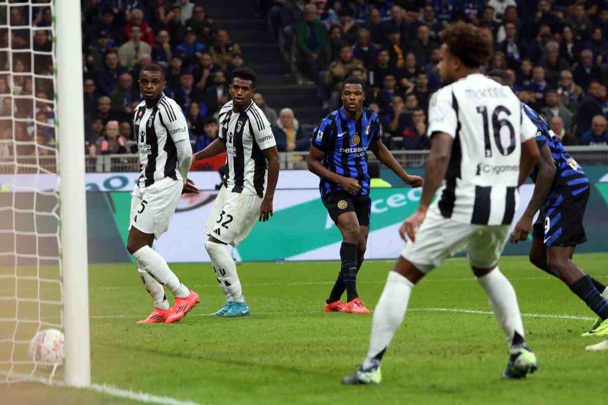 Inter e Juve nella sfida di Serie A