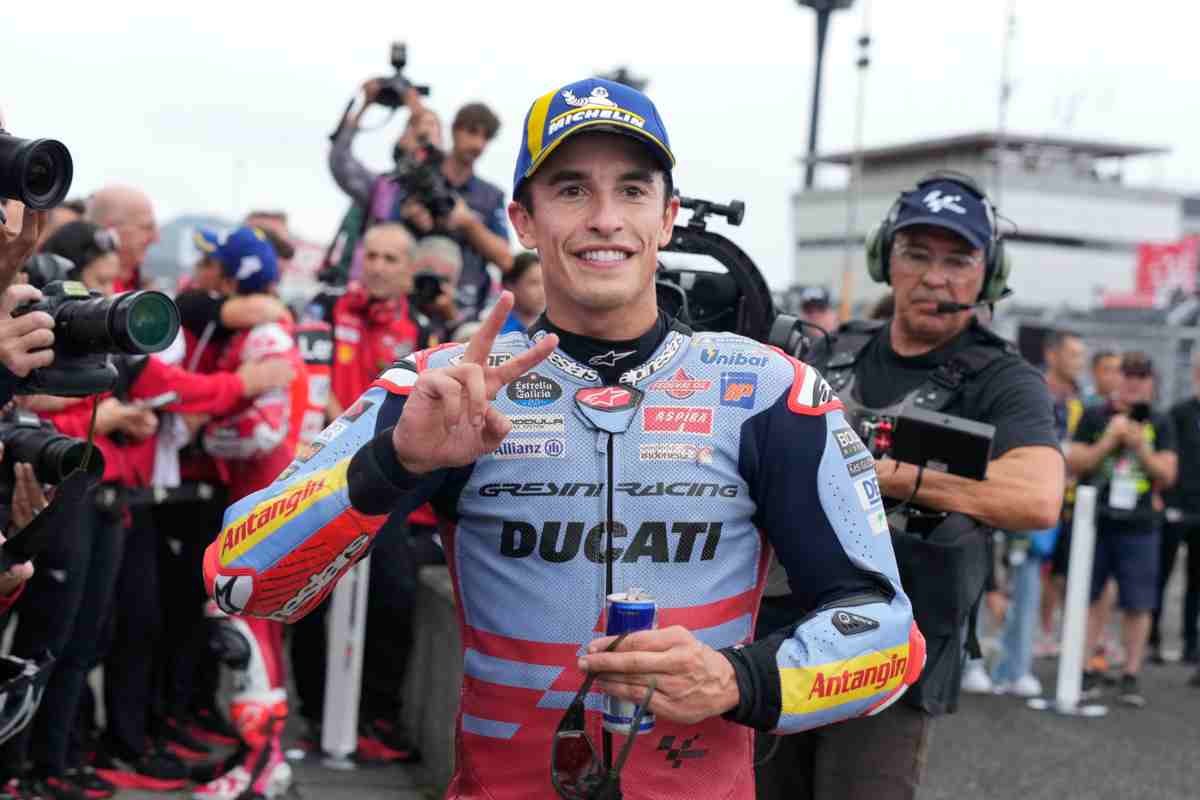 Marc Marquez alla fine di un Gp