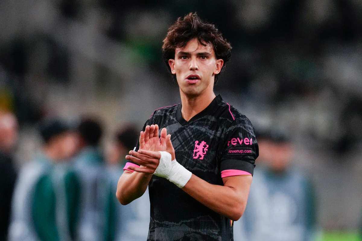 Joao Felix in campo con il Chelsea