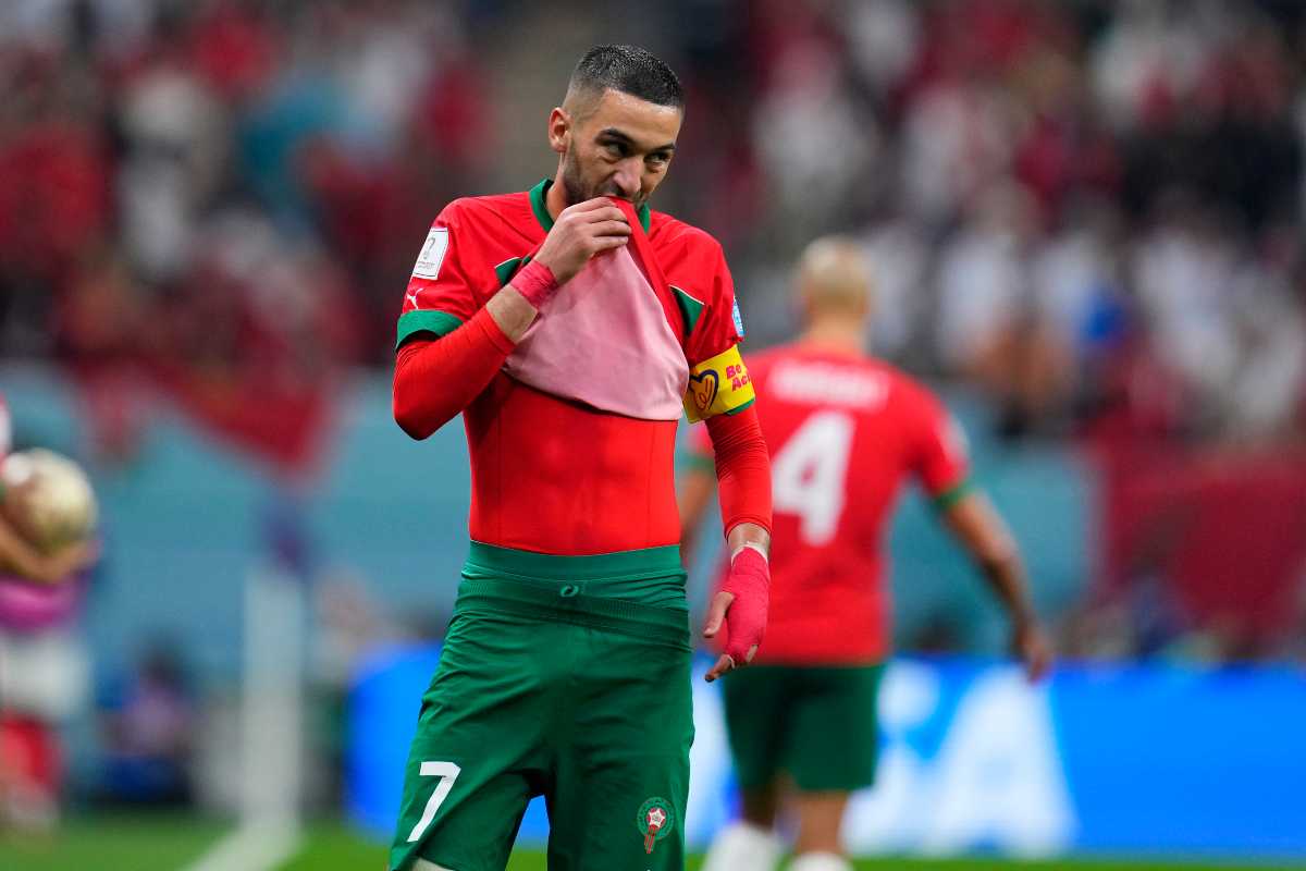 Ziyech con la maglia del Marocco